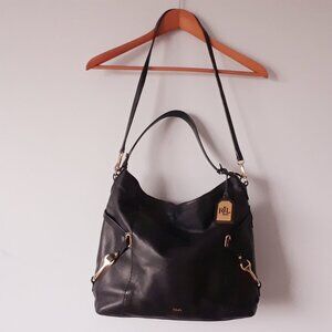 Lauren Ralph Lauren Leather Shoulder + Crossbody Bag